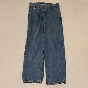Levis 550 Relaxed Fit Jeans Mens 36x34 Blue Medium Wash Denim Grunge Casual